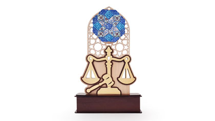 تندیس میناکاری شده طرح وکالت