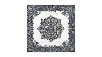 سرویس ترمه ابریشم ۵تکه سالاری طرح سیاه قلم